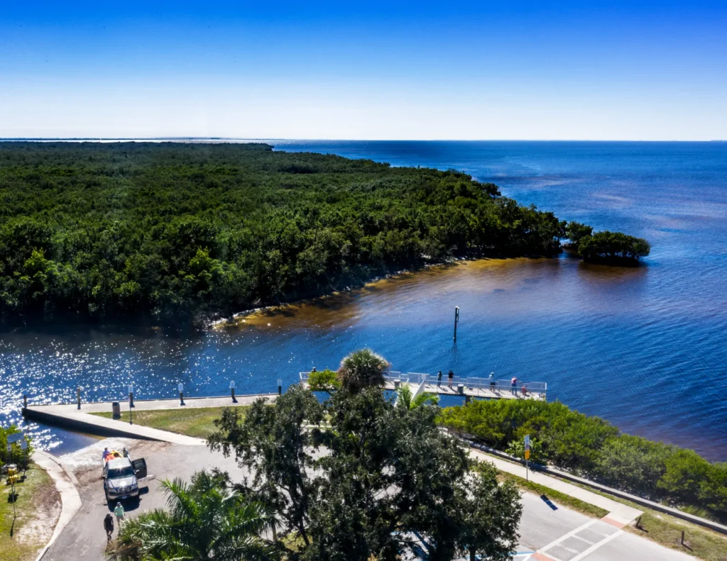 Charlotte Harbor shoreline and waterways.